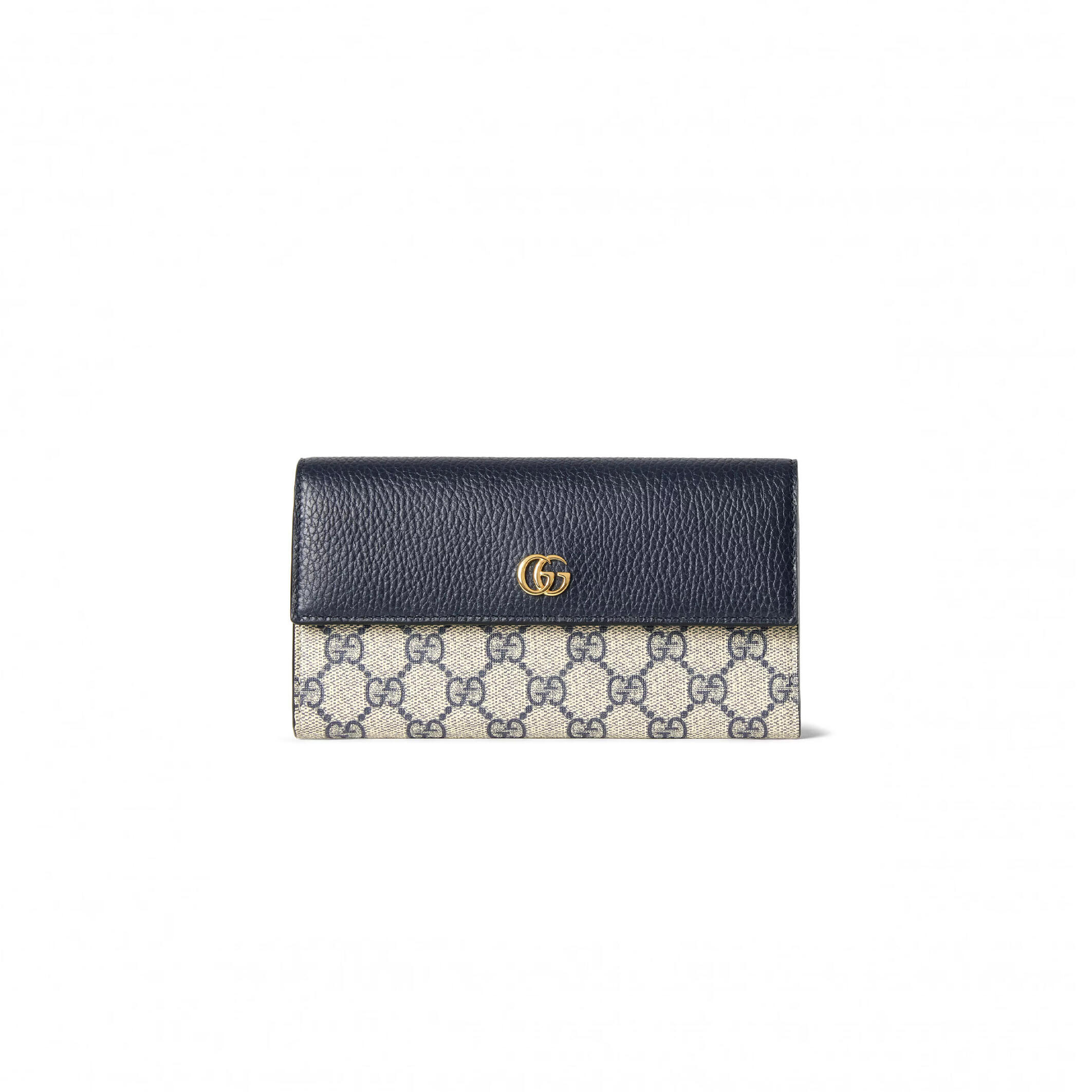GUCCI BI-COLOR GG MARMONT CONTINENTAL WALLET ‎456116 (19*10*3.5cm)